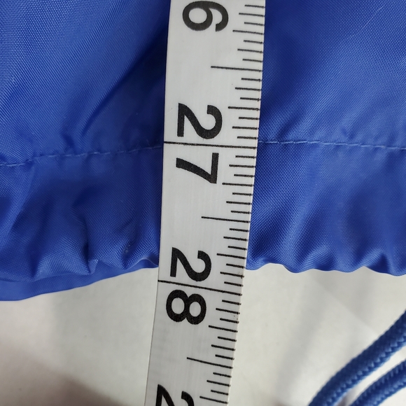 Lands End Mens Nylon Jacket Coat Softshell Outdoor Blue Rain Windbreaker SZ L - Picture 11 of 11